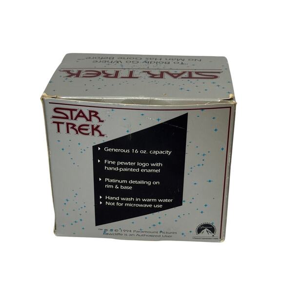 Star Trek 30th Anniversary Ceramic Mug – Rawcliffe Pewter & Enamel Logo – OG Box - Picture 5 of 6